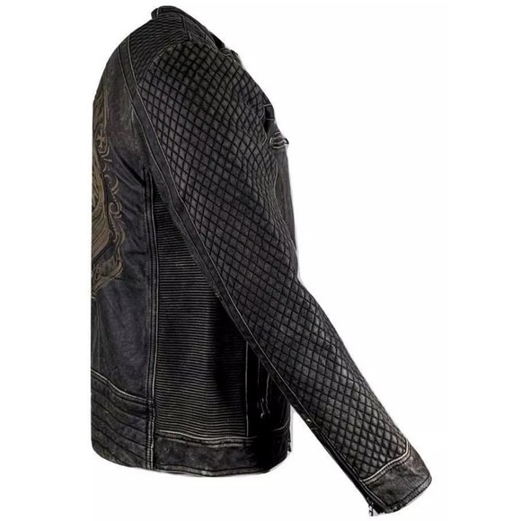 AFFLICTION Men's Jacket ONYX BLADE LEATHER JACKET - Picture 10 of 11
